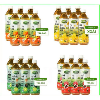 Lốc 6 chai trà hoa quả cozy - 455 ml