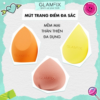 GLAMFIX Bông Mút Trang Điểm Quả Đào Mút Tán Kem Nền Mềm Mịn Đàn Hồi Blossom Beauty Sponge Peachy