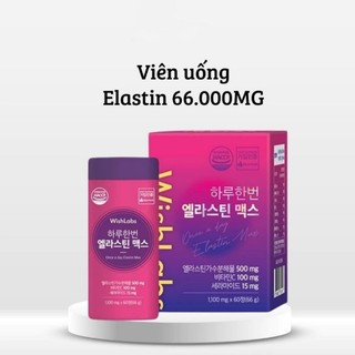 VIÊN UỐNG ELASTIN 66000MG HỖ TRỢ ĐẸP DA Hộp 60 Viên MẪU MỚI HỖ TRỢ GIẢM NÁM TÀN NHANG, NGĂN NGỪA LÃO HOÁ