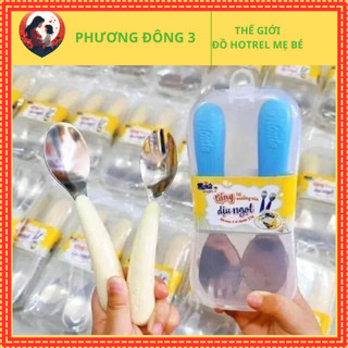 Bộ thìa dĩa inox cao cấp cho bé Monte