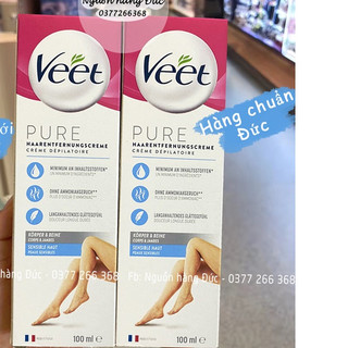 Miếng wax, Kem tẩy lông VEET Đức wax lông mặt, ria mét, bikini, nách, tẩy lông tay chân, body - Nguồn hàng Đức