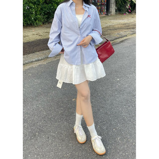 (Có sẵn) Áo sơmi nơ oversize