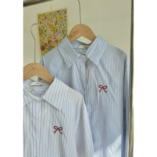 (Có sẵn) Áo sơmi nơ oversize
