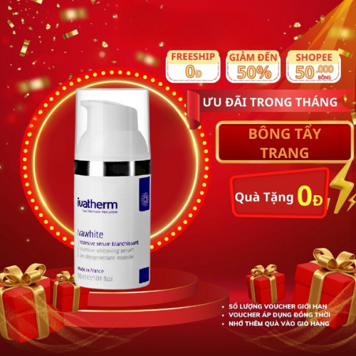 Serum hỗ trợ trị nám và làm sáng da Ivawhite Whitening Ivatherm 30ml