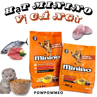 Hạt Minino - Thức ăn hạt cho mèo mọi lứa tuổi Minino 480gr - 1.3kg