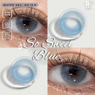 Kính Áp Tròng RUBYEYES Màu Xanh So Sweet Blue, Lens Tặng Khay Gương Dụng Cụ BST BEARLENS
