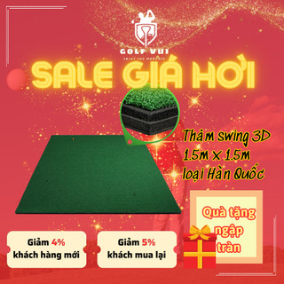 Thảm tập golf, thảm swing 3d 1.5m x 1.5m loại hàn quốc