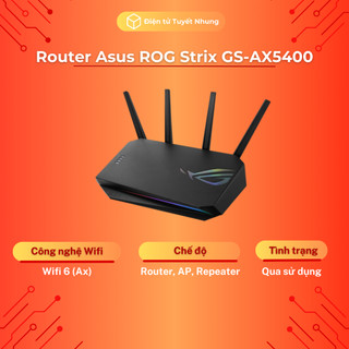 Router asus rog strix gs-ax5400, qua sử dụng, có mesh, 2 băng tần - router wifi lỗi 1-1 3 tháng