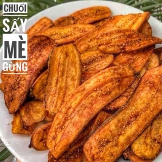 500g CHUỐI SẤY MÈ GỪNG