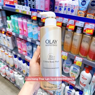 Sữa tắm trắng da và làm sạch da Olay Thái Lan 500ml