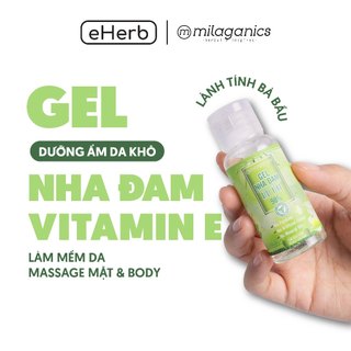 Gel dưỡng ẩm nha đam nguyên chất - 98% aloe vera gel MILAGANICS 30ml (chai)
