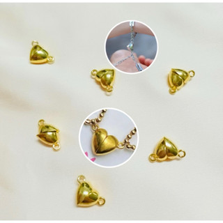 Khóa hít nam châm hình tròn hình tim tinh trụ làm trang sức vòng đôi, vòng tình yêu, vòng cặp nam nữ hạnh phúc