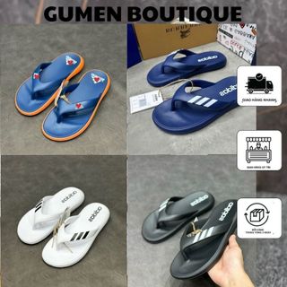 Dép Tông Nam A Đi Đát In Logo Mặt Và Quai Dép Cực Xịn - Dép Tông Nam ADD In Logo Hai Màu Đen Trắng Siêu Chất