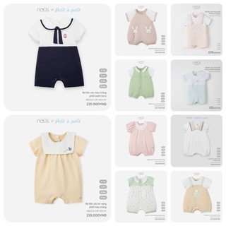 Bộ body cộc Nous petit à petit / Premium ( 0-18 tháng )