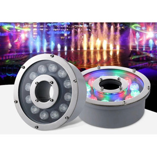  Đèn bánh xe 12w đổi màu 24VAC đèn Led âm nước lắp cho đài phun nước bể bơi bể tiểu cảnh sân vườn cảnh quan công viên 