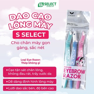 Dao Cạo Lông Mày Pro Use S Select Nhật Bản (3 Chiếc/Gói)