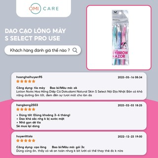 Dao Cạo Lông Mày Pro Use S Select Nhật Bản (3 Chiếc/Gói)
