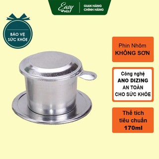 Phin pha cà phê nhôm nguyên chất không sơn size nhỏ miệng 7cm - kl