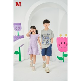 Áo thun trẻ em in họa tiết BeGiner màu xám chất liệu cotton thoáng mát thời trang M2 DFM0328