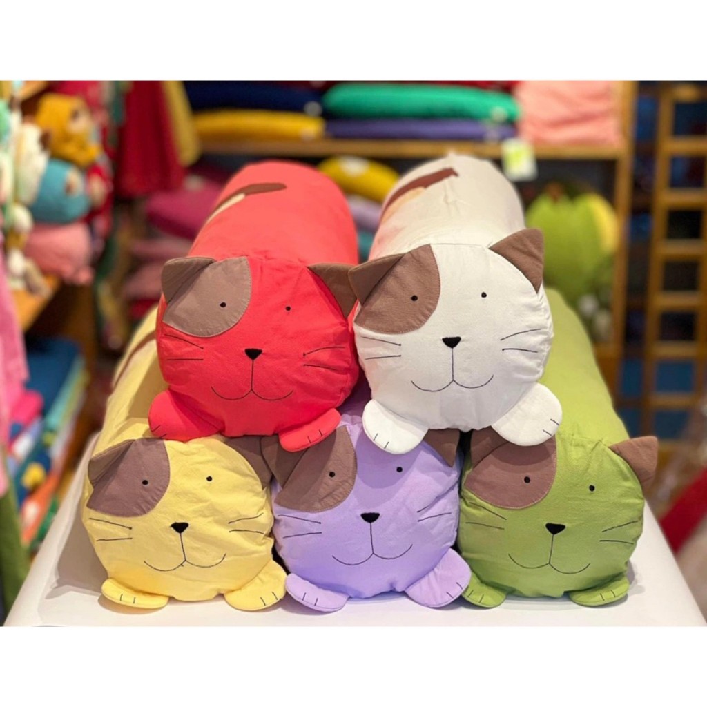 GỐI ÔM MÈO DÂY RÚT 60CM HIKOSEN CARA