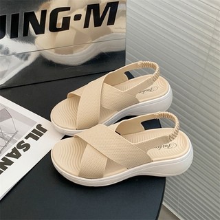 Dép sandal quai chéo, SAKI, xăng đan 3cm, chất cao su non, đi êm chân thời trang chọn chuẩn size