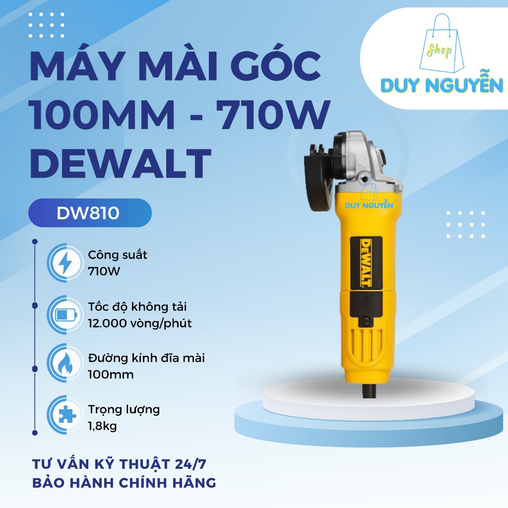 Máy mài DEWALT DW810B-B1 - DW820-B1 ( 100mm ) 710W (NK)