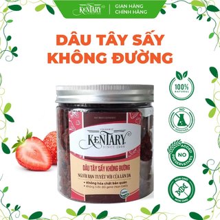 Dâu Sấy Không Đường Kentary - Da Mướt Dáng Xinh - Đồ Ăn Vặt Healthy - Túi 100gr/200gr