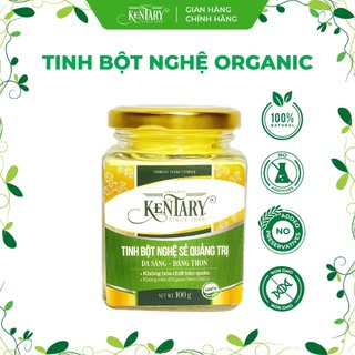 Tinh Bột Nghệ Organic Kentary - Nguyên Liệu Organic, Không Phụ Gia, Làm Thủ Công - Có Giấy Kiểm Định