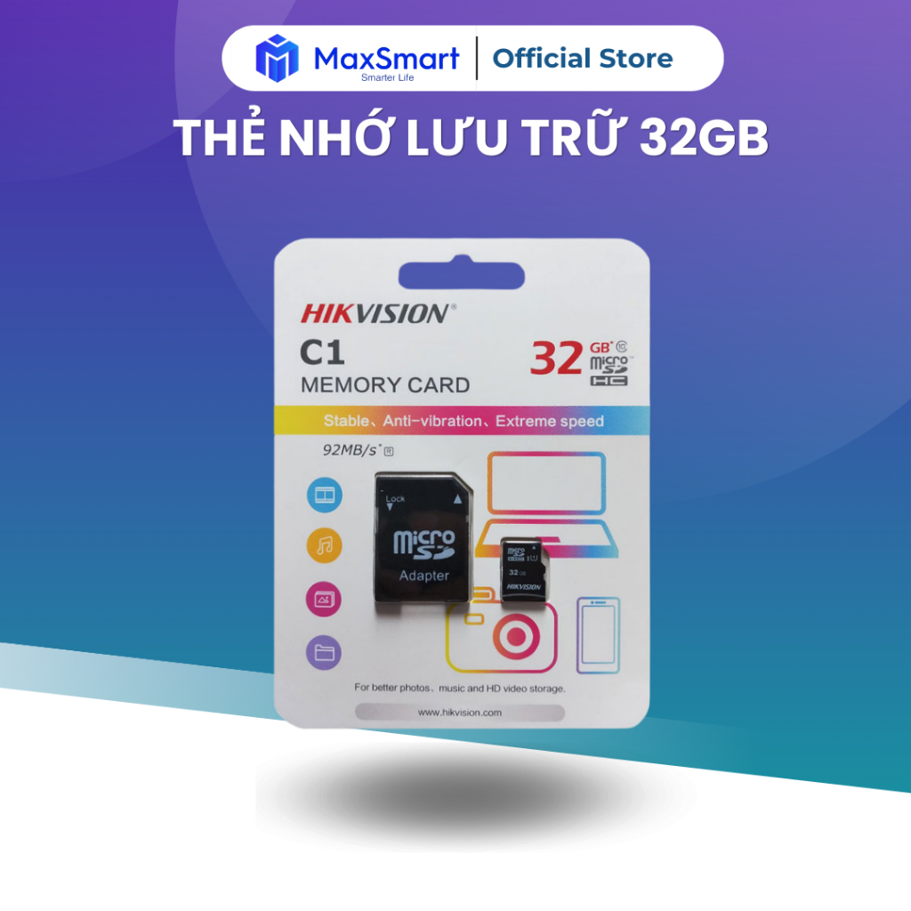 Thẻ nhớ lưu trữ 32GB HIKVISION C1