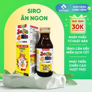Siro ăn ngon japakids kích thích ăn ngon, tăng chiều cao, tăng sức đề kháng cho bé