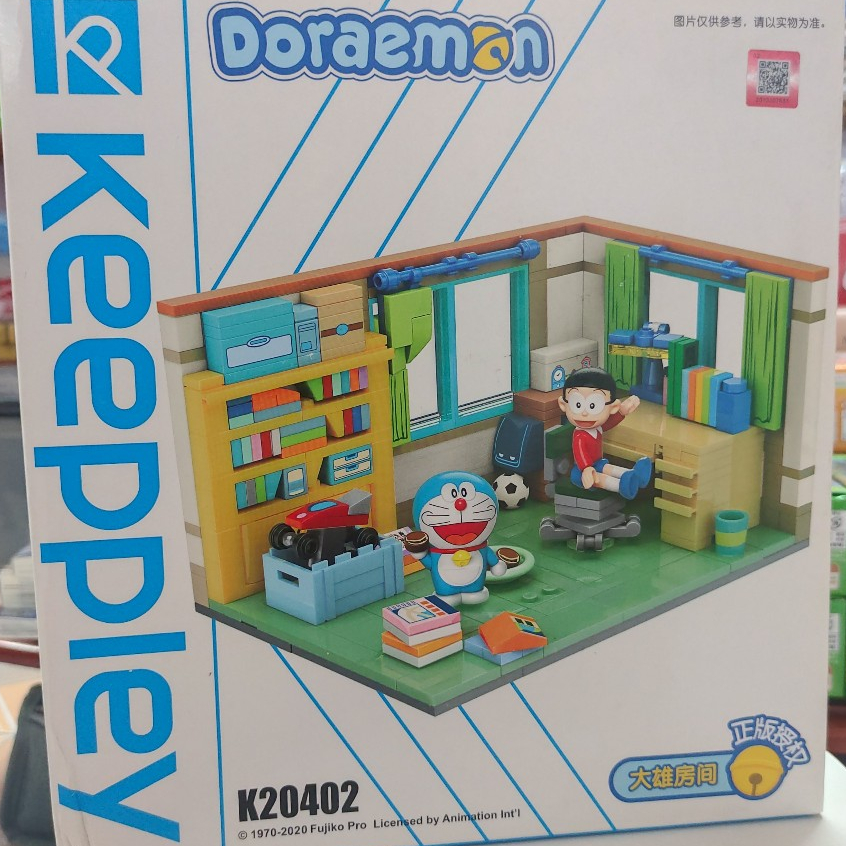 Bộ mô hình Lego Doraemon Phòng Học Nobita hàng Keeppley chính hãng.