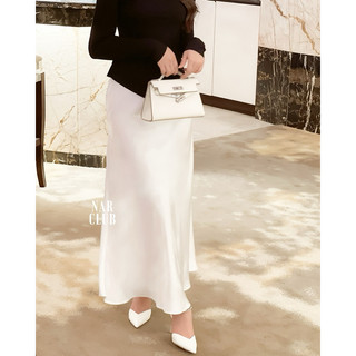 Alaia Skirt - Chân váy lụa đuôi cá