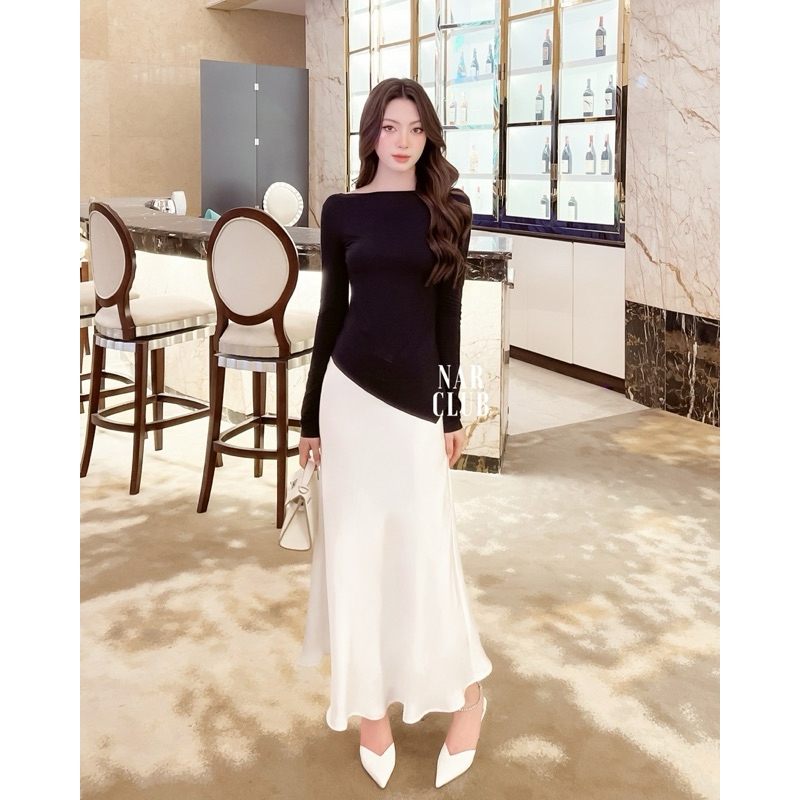 Alaia Skirt - Chân váy lụa đuôi cá