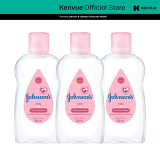  Combo 3 Chai Dầu Mát Xa Johnson's Baby Oil 200ml