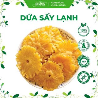 Dứa Kiên Giang Sấy Lạnh Kentary - Sấy Mộc, Không Chất Phụ Gia - Ăn Vặt Healthy