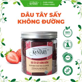 Dâu Tây Sấy Dẻo Không Đường Kentary - Đẹp Da, Giảm Cân - Ăn Vặt Healthy - Túi 200gr