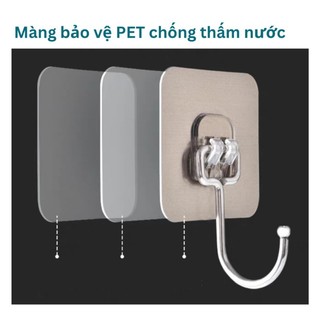 Móc dán tường siêu dính chịu lực inox 304, móc treo tường chịu lực tốt