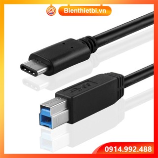 Dây cáp USB 3.0 Type-B sang Type-C. Kết nối USB-C máy tính PC Laptop với Máy in scan, HDD Box, SSD Box, máy phtocopy