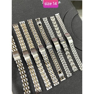 Dây đồng hồ nữ kim loại mạ, size 12mm 14mm 16mm quai đeo đồng hồ kim loại