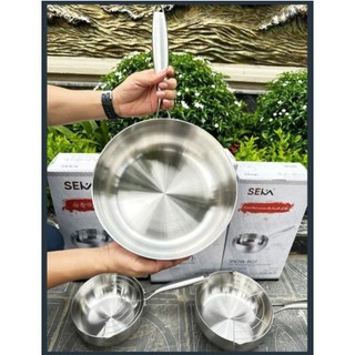 Chảo nhật inox 304 đúc nguyên khối seka-chảo sâu lòng