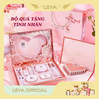 Bộ trang điểm YOULIYOULA Tuần Lộc 1 tầng BTD09 hồng thiệp trái tim cao cấp 10 món Makeup cơ bản chuyên nghiệp
