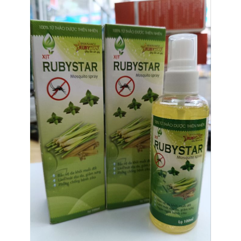 Xịt Muỗi Thảo Dược RUBYSTAR - Hàng Chính Hãng