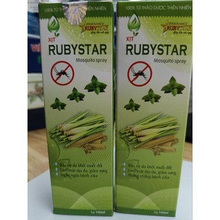 Xịt Muỗi Thảo Dược RUBYSTAR - Hàng Chính Hãng