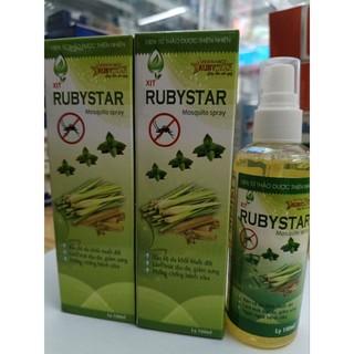 Xịt Muỗi Thảo Dược RUBYSTAR - Hàng Chính Hãng