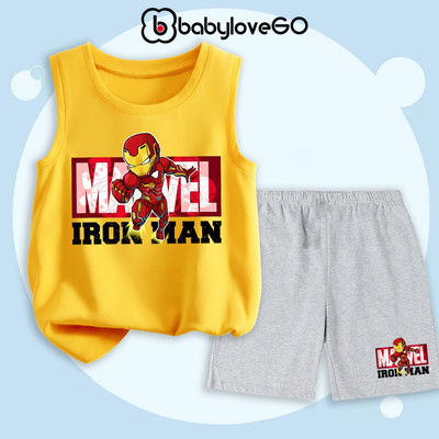 Bộ bé trai BabyloveGO 2026 quần áo siêu nhân cho bé chất thun cotton mềm mịn thoáng mát XT-MV15