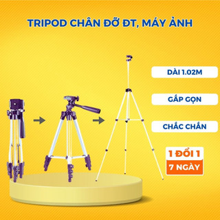 Giá Đỡ Chụp Ảnh 🔴FREESHIP🔴 Chân Đỡ Điện Thoại, Máy Ảnh Tripod 3110, 3 Chân Chắc Chắn Phù Hợp Với Mọi Loại Điện Thoại