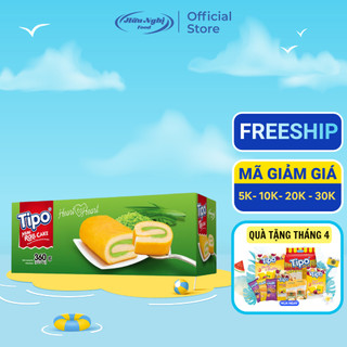 (MUA 3 TẶNG 1 Tipo Chanh leo 115g) Bánh Bông Lan Cuộn Cốm 360g