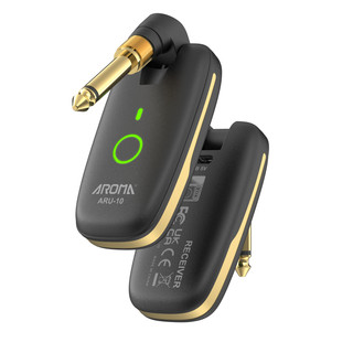 Bộ thu phát tín hiệu âm thanh không dây aroma aru-10 wireless audio transmitter cho guitar và các loại nhạc cụ