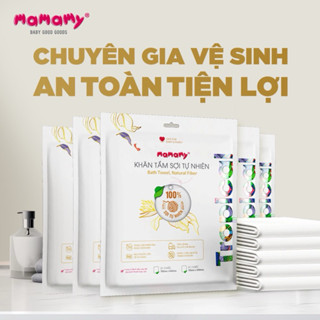 Khăn nén Tắm Du Lịch Mamamy Hàn Quốc Tropical Vân Nổi Siêu Mềm Mại-100% sợi tự nhiên