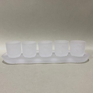 Án Năm Ly Nước Thờ Cúng Lưu Ly Trắng